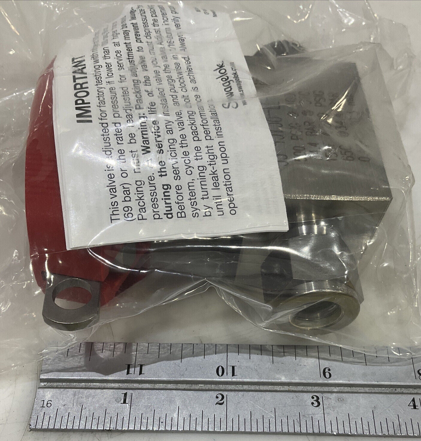 SWAGELOK SS-45VS8-LL-RD BALL VALVE 476