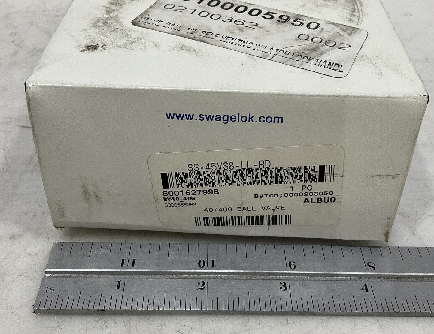 SWAGELOK SS-45VS8-LL-RD BALL VALVE 476