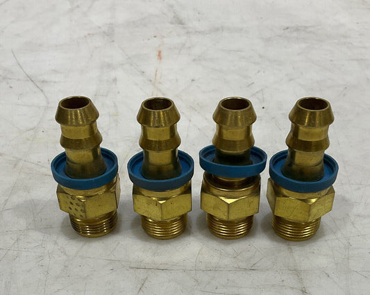 SWAGELOK B-PB8-PM8 PUSH ON HOSE FITTING LOT OF 4 476