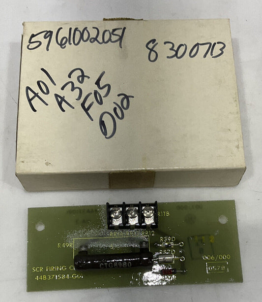 GE SCR 44A321001 VA-2 FIRING CIRCUIT 44B371584-GO1 373