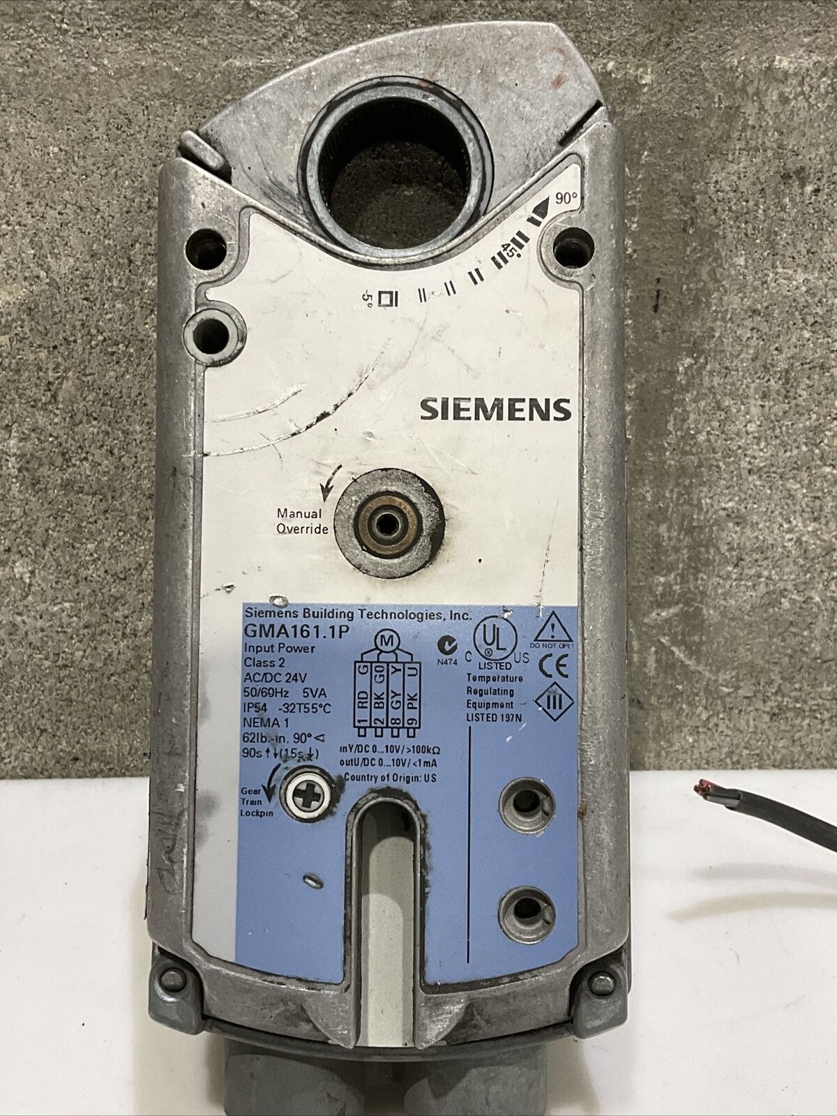 SIEMENS GMA161.1P ELECTRIC OPEN AIR ACTUATOR 24V 373