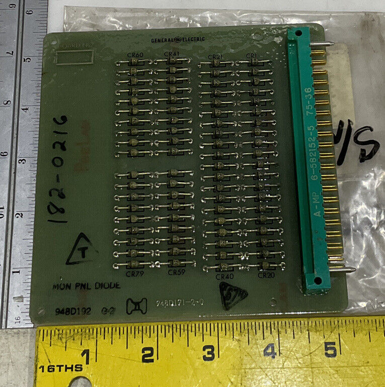 GENERAL ELECTRIC 948D192G2 948D191-2-0 MON PNL DIODE 373