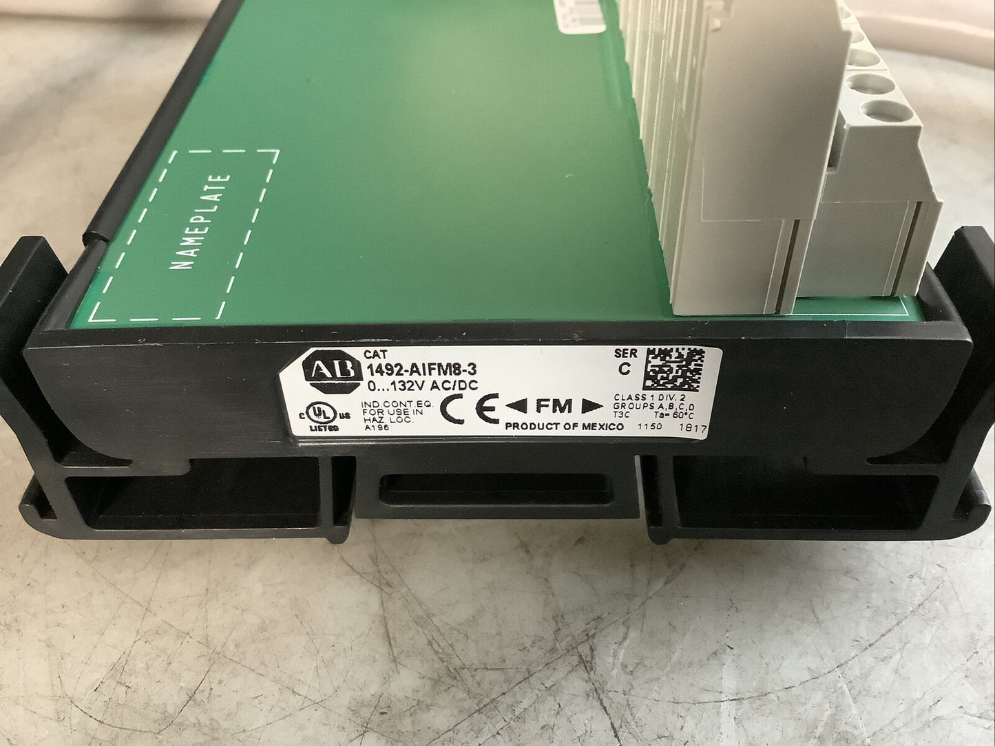 ALLEN BRADLEY 1492-AIFM8-3 ANALOG INTERFACE MODULE CDM