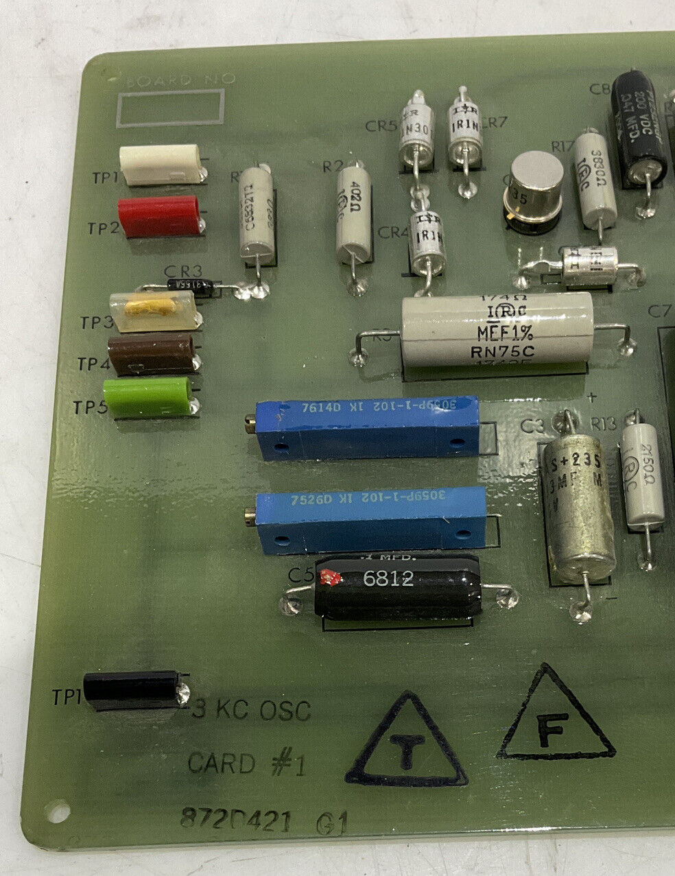 GENERAL ELECTRIC 872D421G1 3 KC OSC CARD #1 373