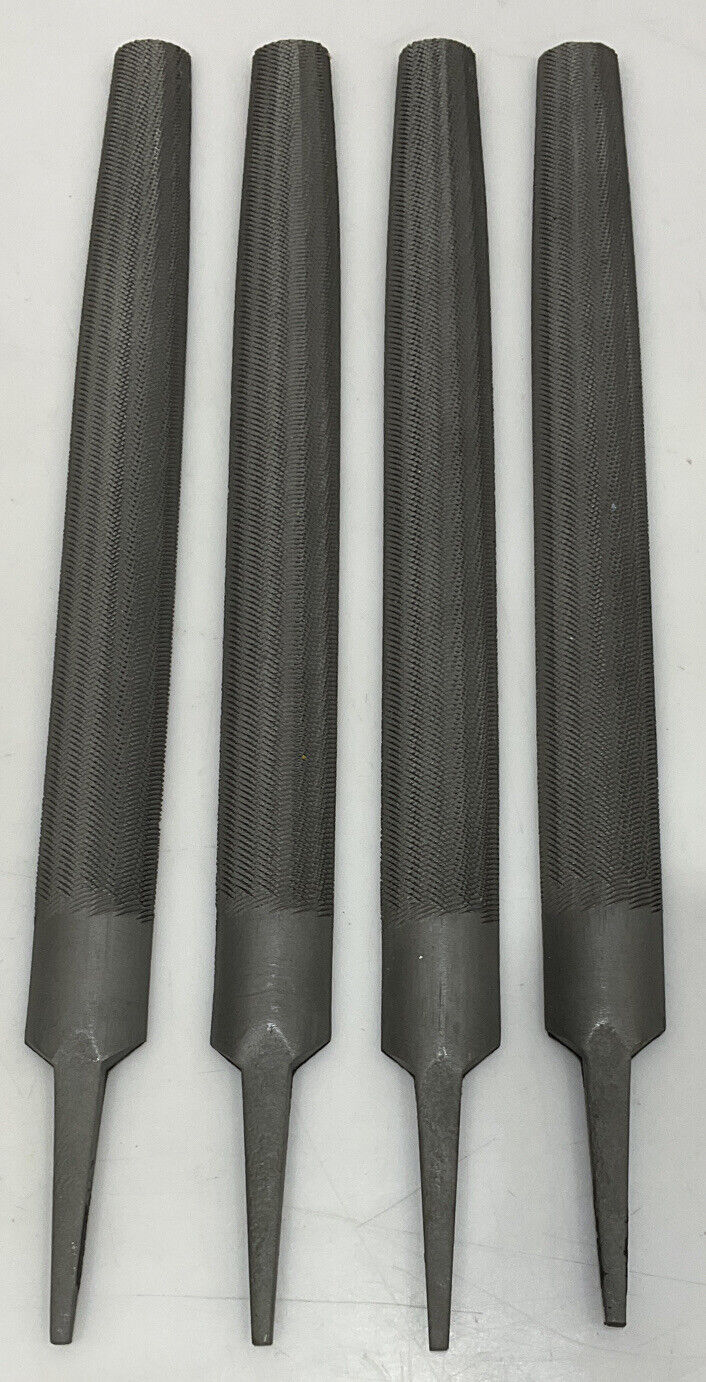 ALFA TOOLS F65050 BASTARD CUT HALF ROUND FILE 10 INCH LOT OF 4 373