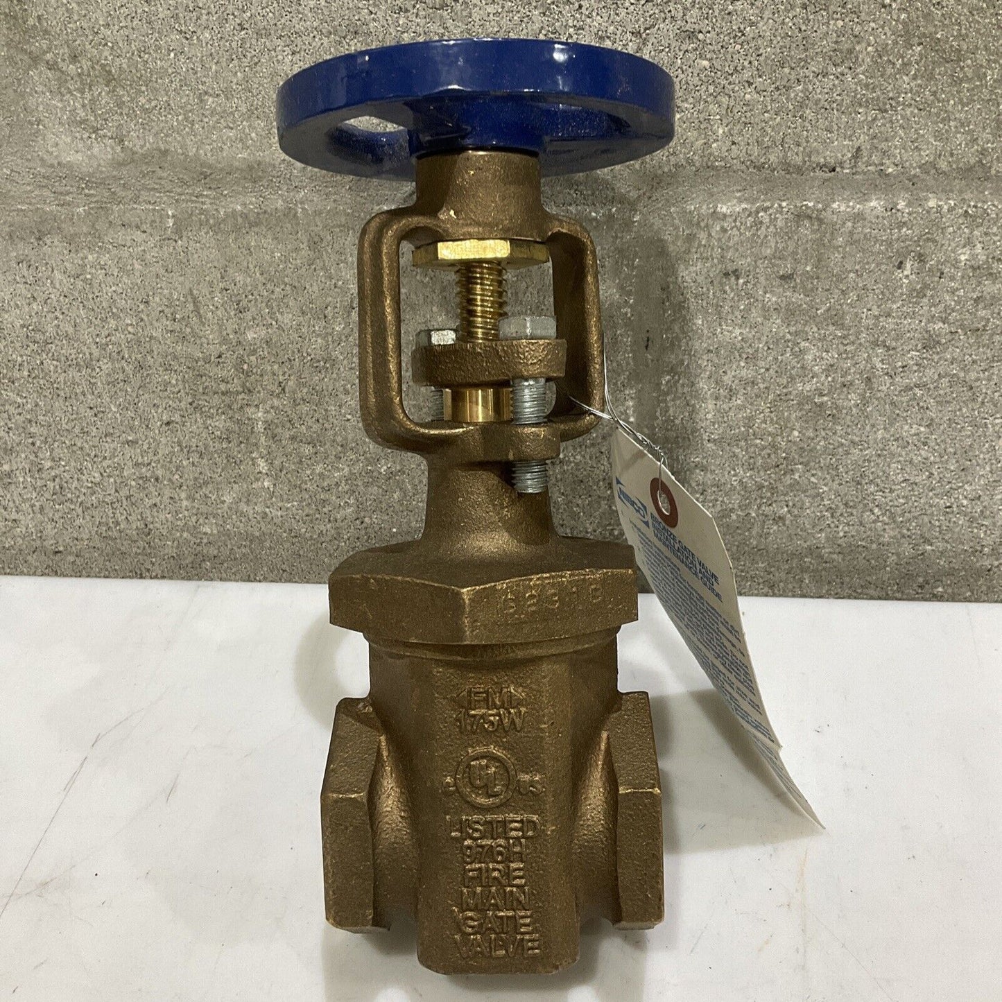 MRC GLOBAL NIBCO 976H T-104-0 1-1/2” G231B FIRE MAIN GATE VALVE BRONZE 373