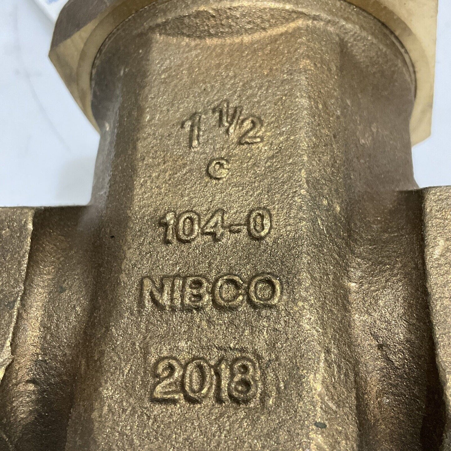 MRC GLOBAL NIBCO 976H T-104-0 1-1/2” G231B FIRE MAIN GATE VALVE BRONZE 373