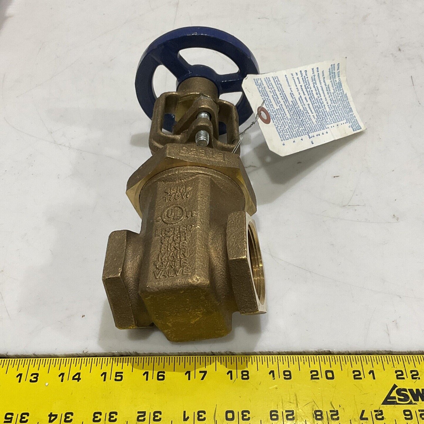 MRC GLOBAL NIBCO 976H T-104-0 1-1/2” G231B FIRE MAIN GATE VALVE BRONZE 373