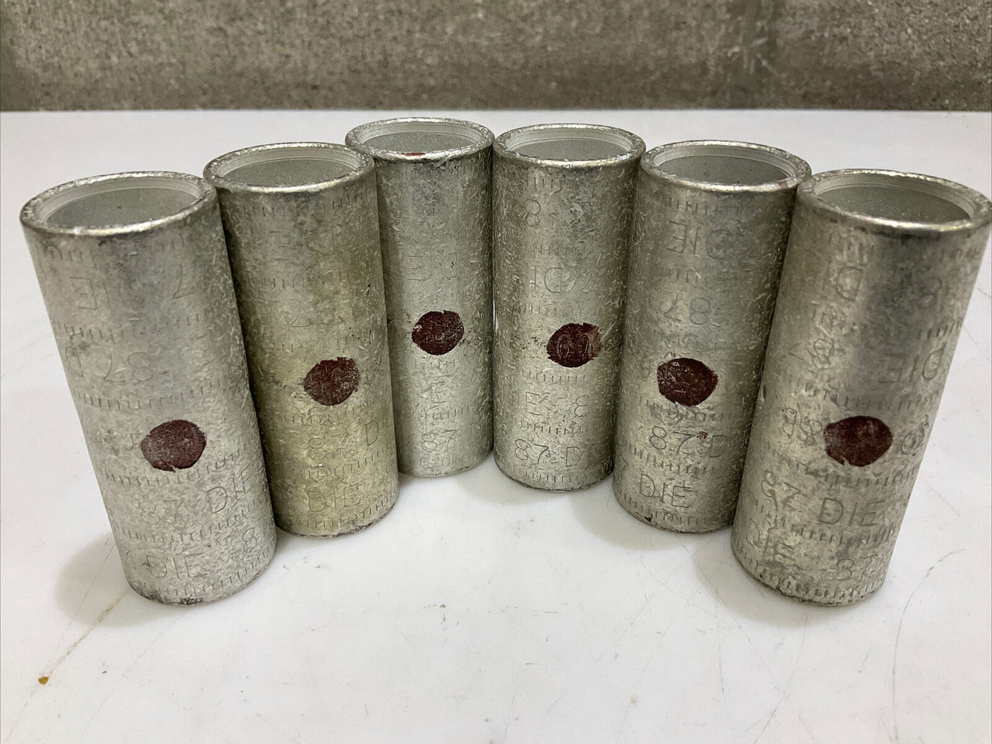 COLOR-KEYED 54518 COPPER SPLICE SHORT BARREL 500 MCM BROWN DIE LOT OF 6 373