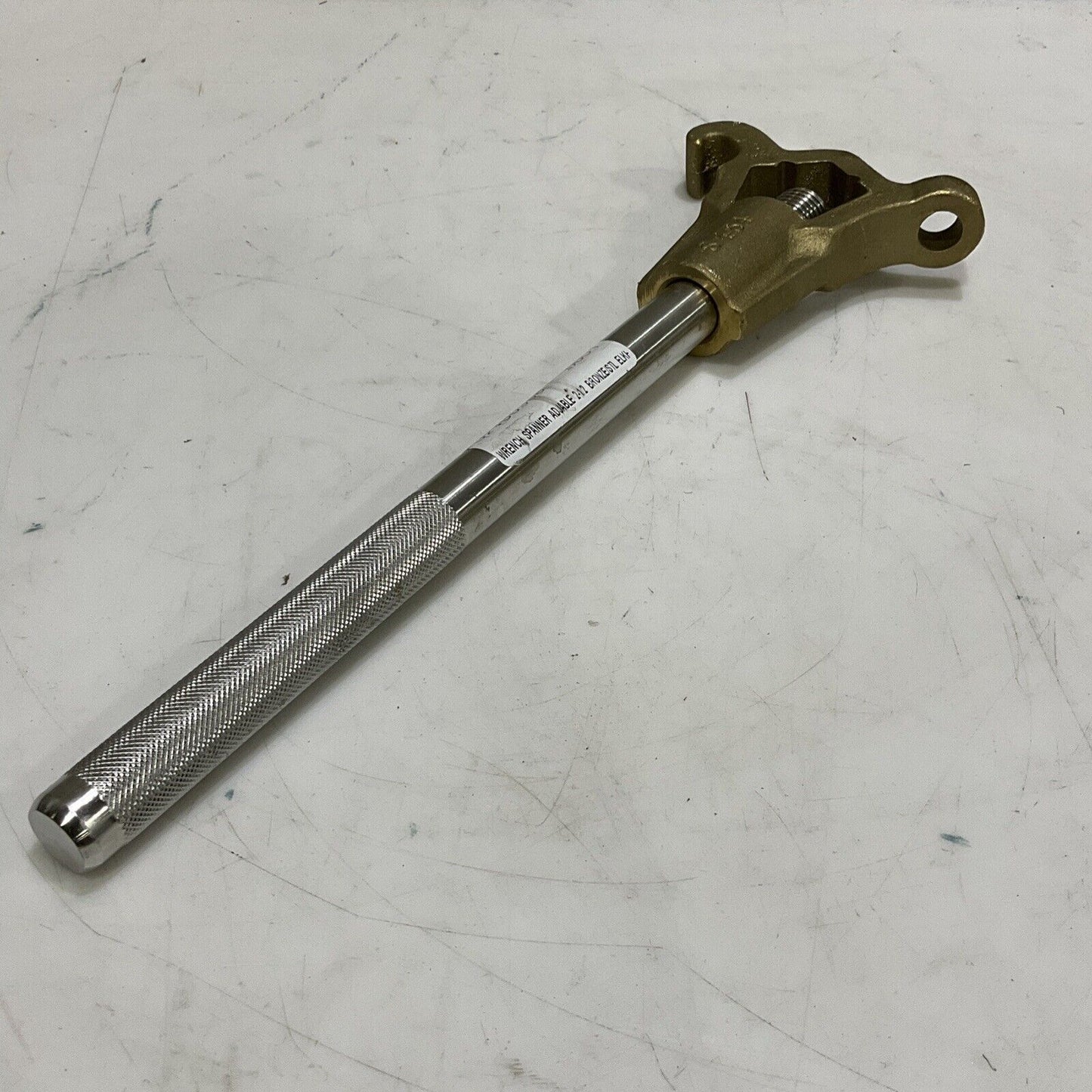 ELKHART S-454 ADJUSTABLE SPANNER WRENCH 2-1/2" BRASS 373