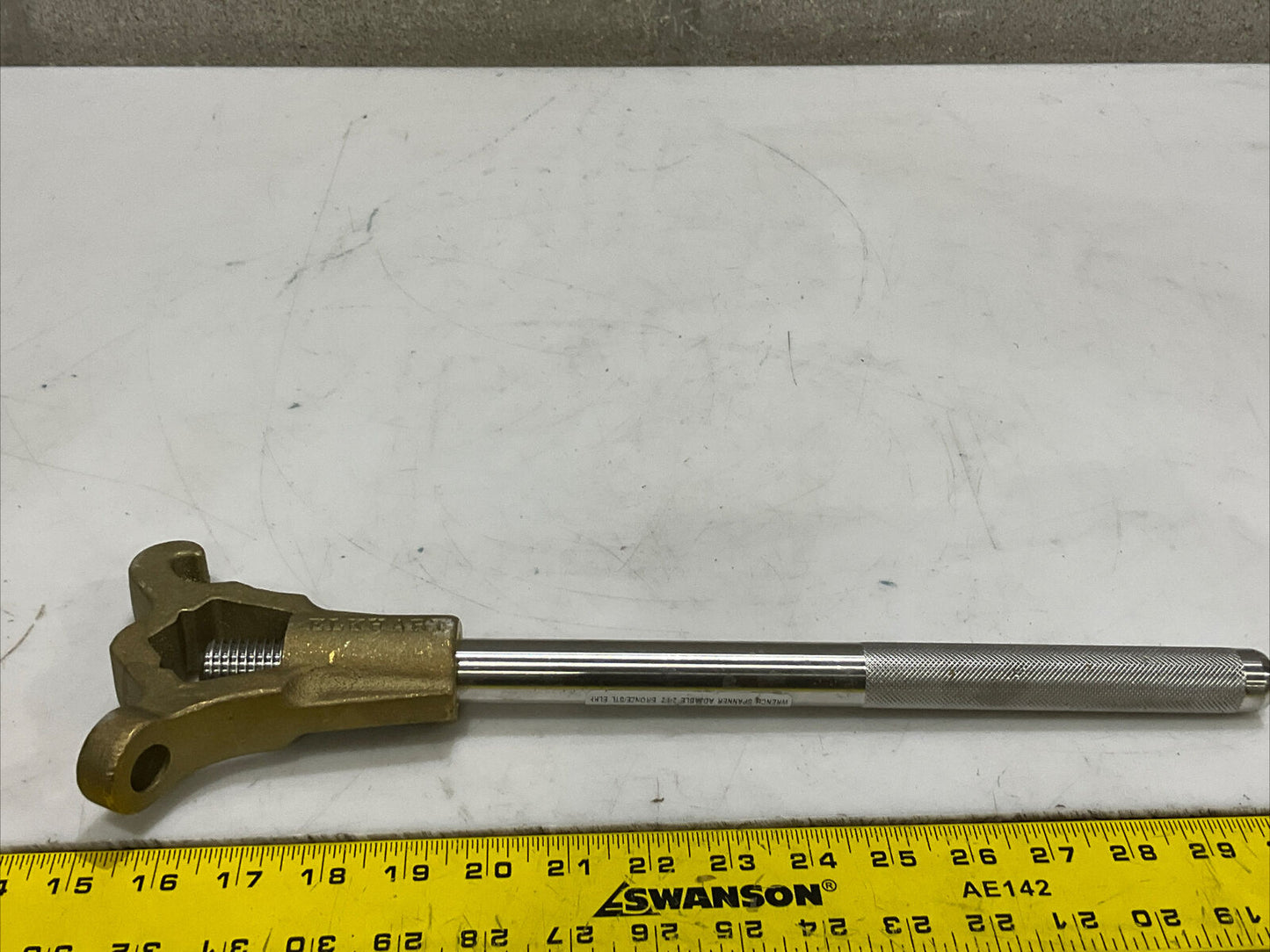 ELKHART S-454 ADJUSTABLE SPANNER WRENCH 2-1/2" BRASS 373