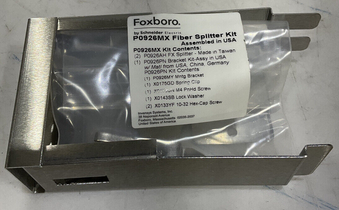 SCHNEIDER FOXBORO/FORMERICA P0926MX OSC-1801L FIBER OPTIC SPLITTER KIT 373