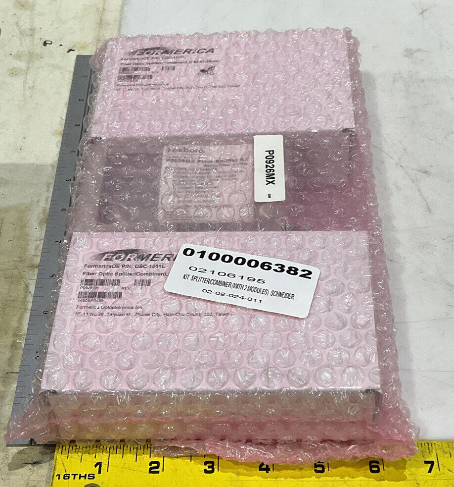 SCHNEIDER FOXBORO/FORMERICA P0926MX OSC-1801L FIBER OPTIC SPLITTER KIT 373