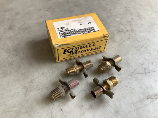 KIMBALL MIDWEST 6788 EXTERNAL SEAT DRAIN COCK 1/4IN 476 - QTY 4