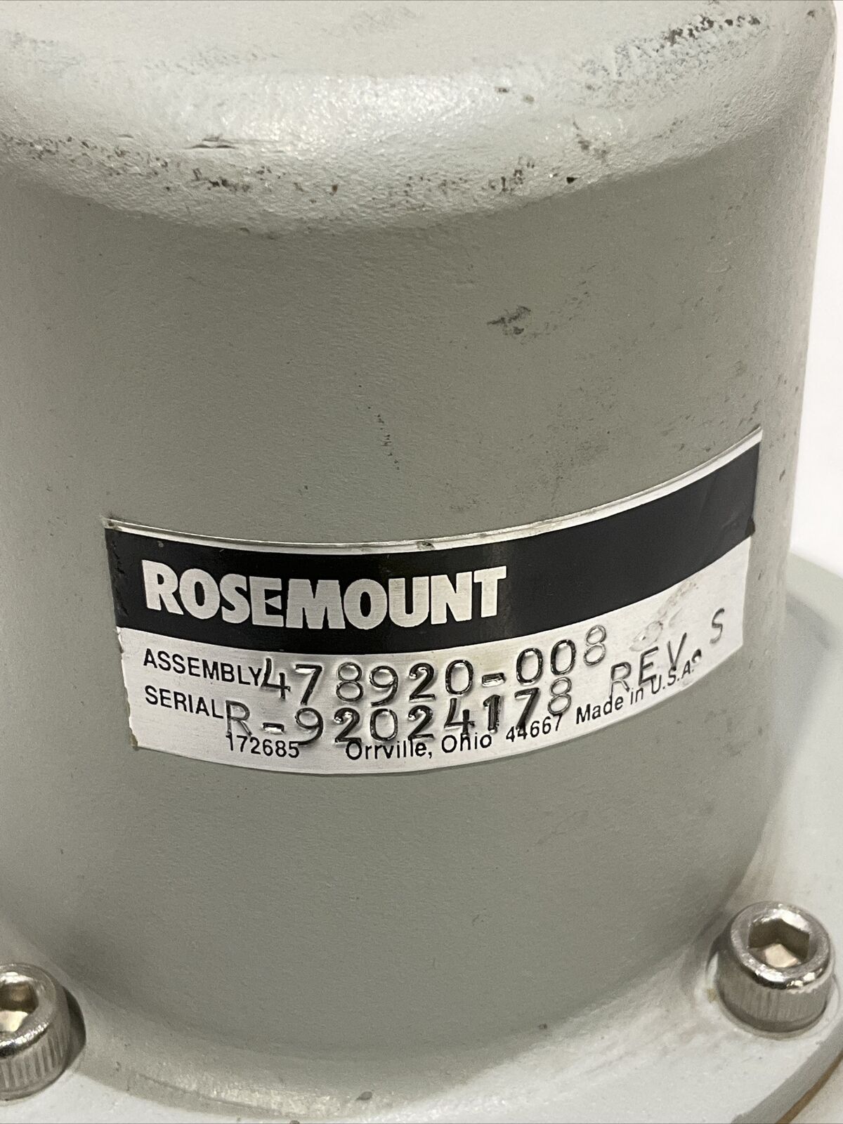 ROSEMOUNT 478920-008 TACHOMETER 50/60 HZ 117 RMS 373