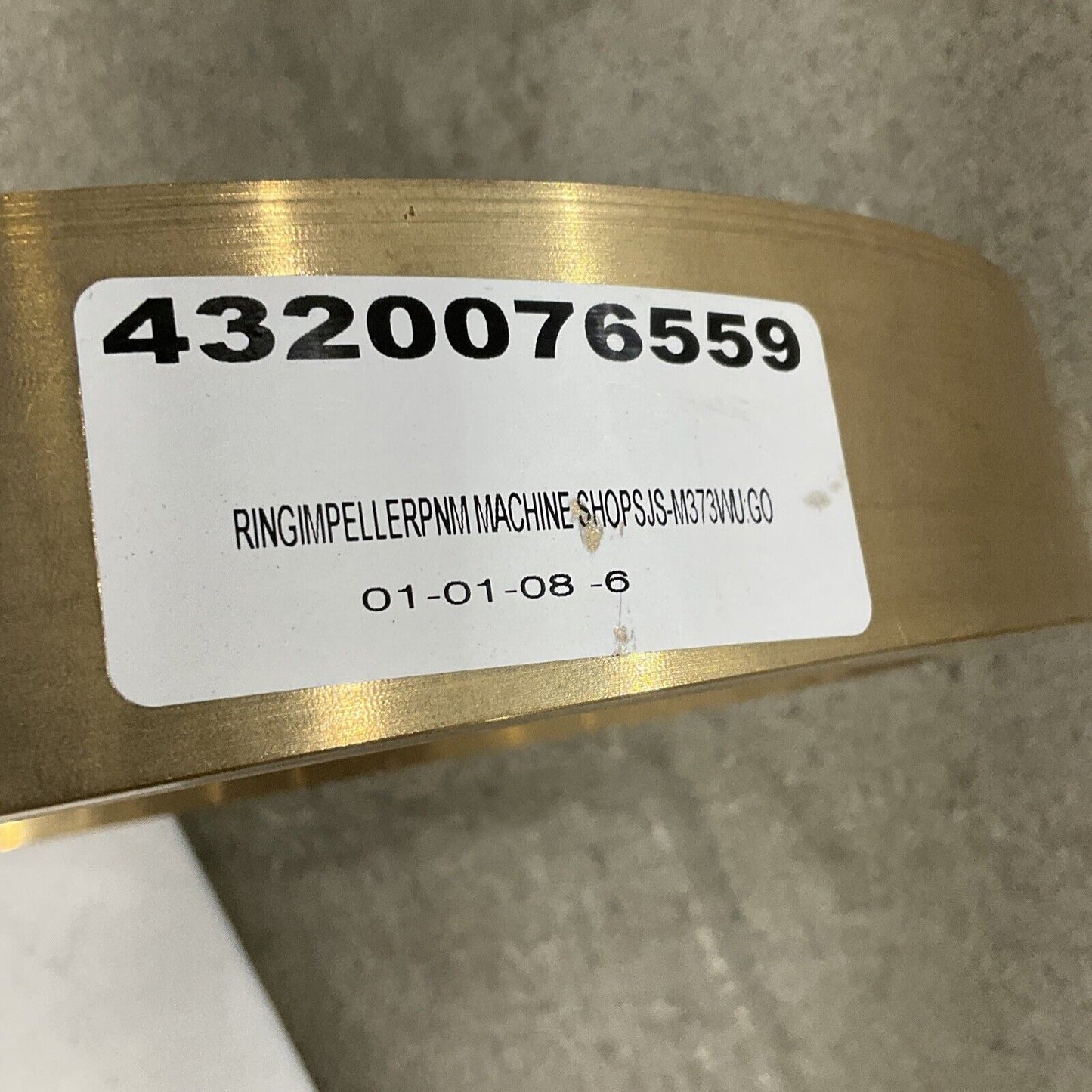 GOULDS PUMP MDL3415 SJS-M373 RAW WATER PMPS 1-5 IMPELLER RING 373