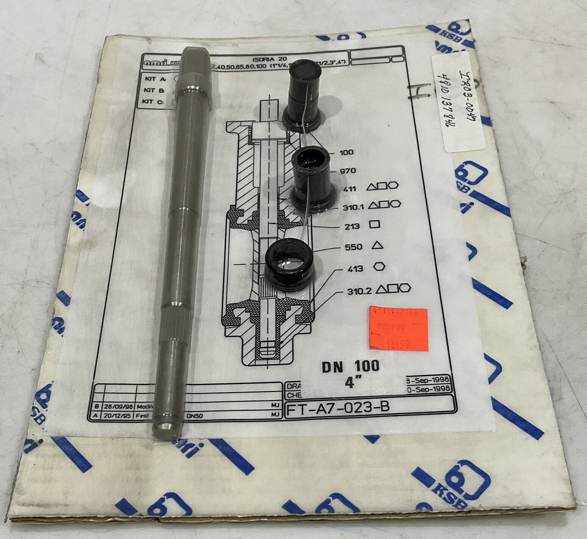 AMRI FT-A7-023-B DN 100 4” KIT 373