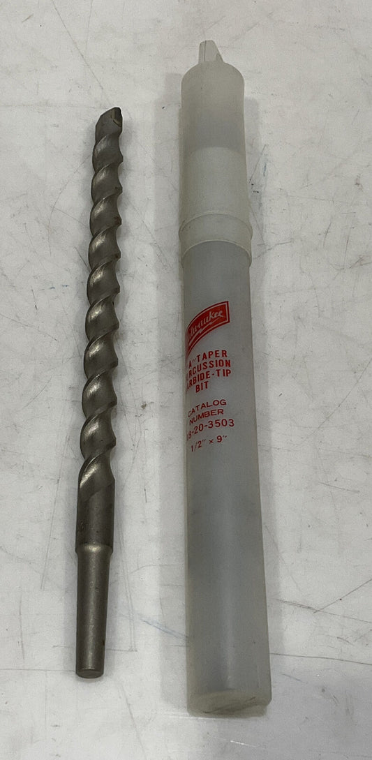 MILWAUKEE 48-20-3503 A TAPER PERCUSSION CARBIDE-TIP BIT 1/2” X 9” 373