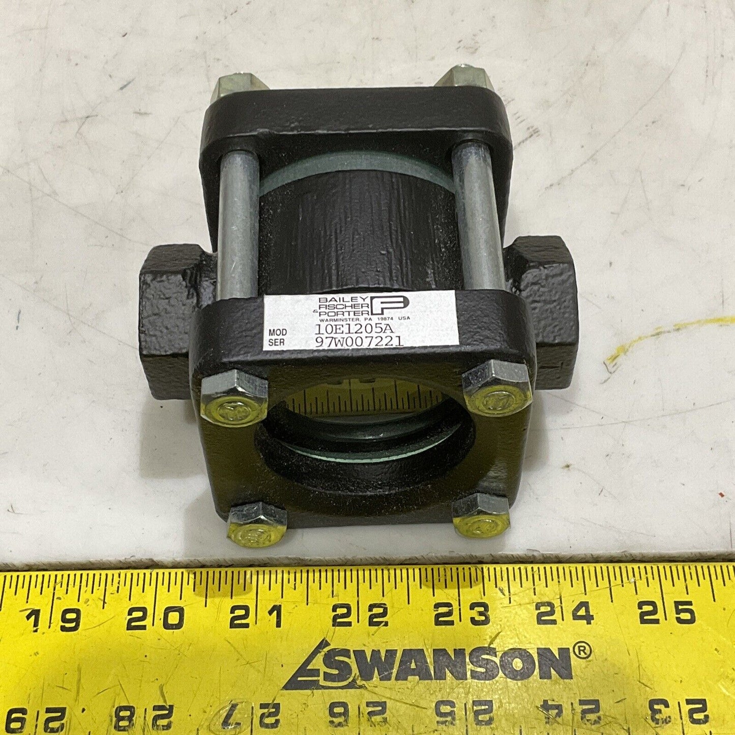 BAILEY FISHER & PORTER 10E1205A 820B002U28 SIGHT FLOW FLAPPER INDICATOR 3/4” 373