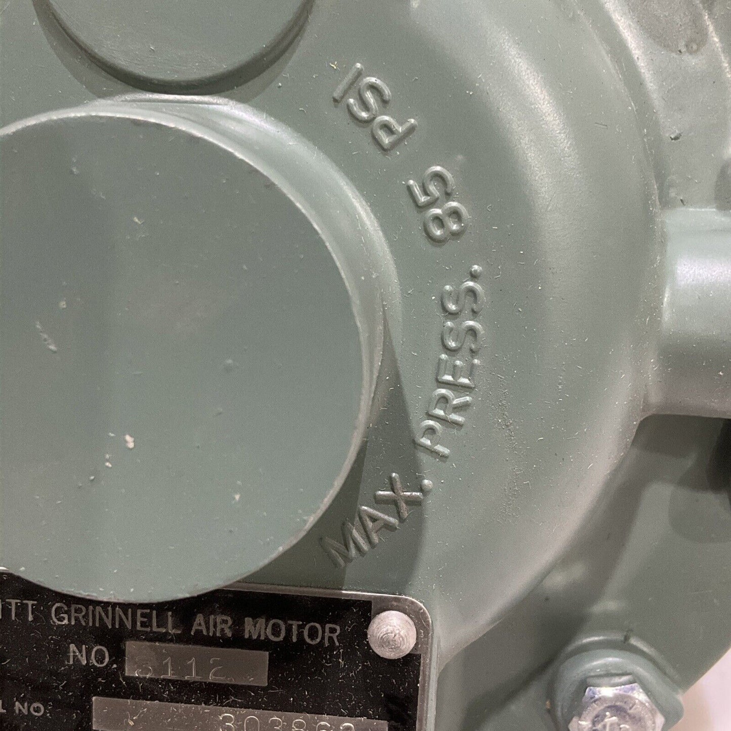 WEIR ITT GRINNELL 3112 303863 DIAPHRAGM VALVE 85 PSI FIG 2407-3112-R 373