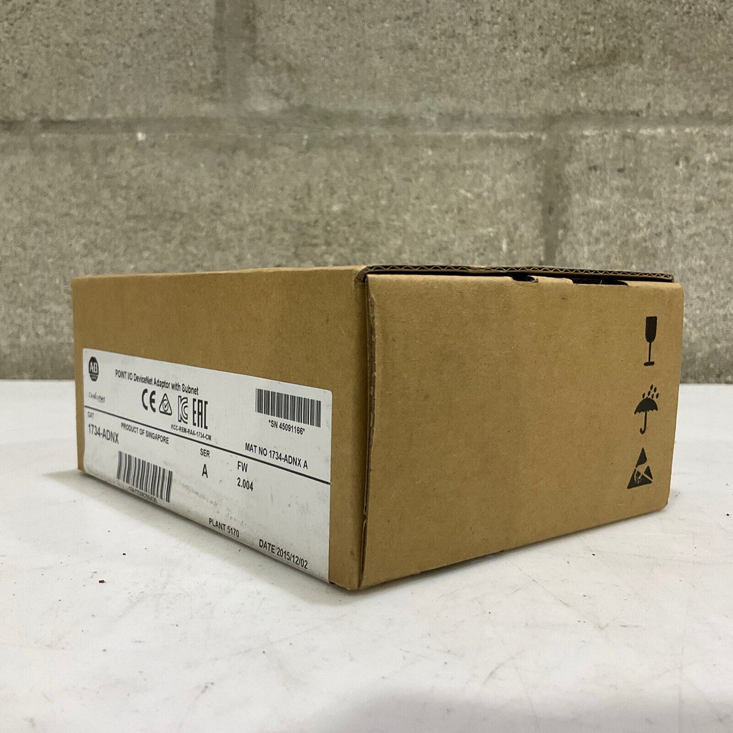 ALLEN BRADLEY 1734-ADNX POINT I/O DEVICENET ADAPTER WITH SUBNET SERIES A 373