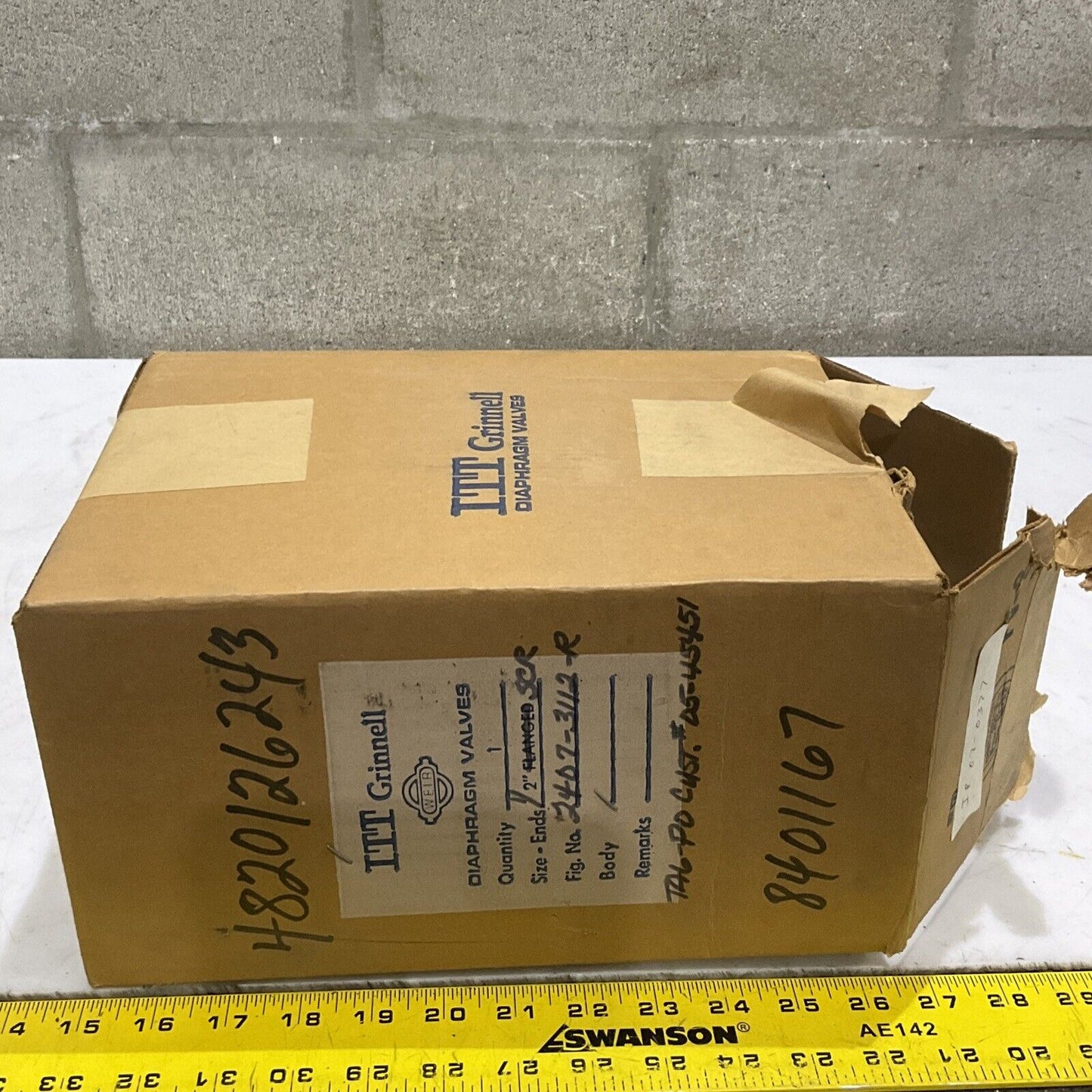WEIR ITT GRINNELL 3112 303863 DIAPHRAGM VALVE 85 PSI FIG 2407-3112-R 373