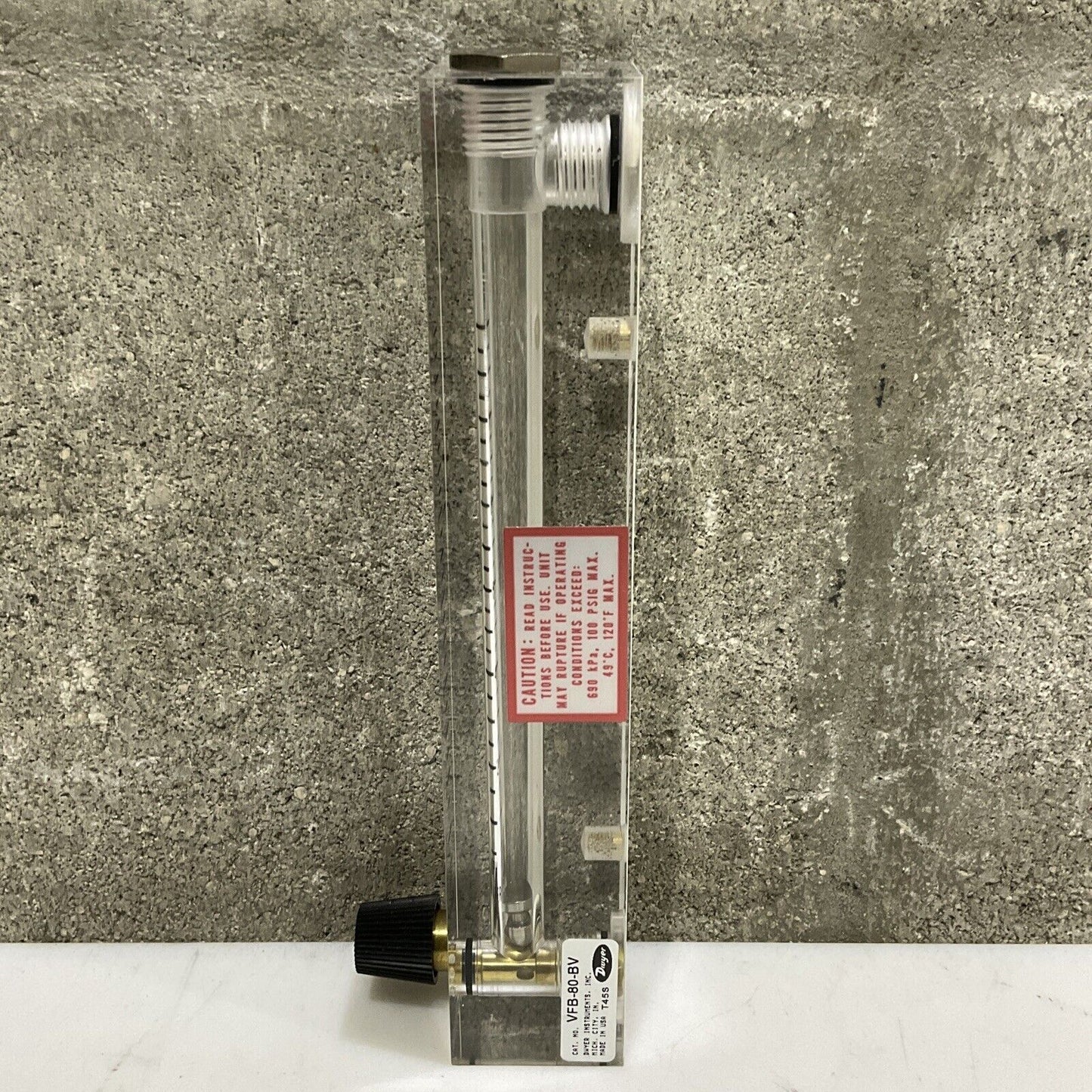 DWYER VFB-80-BV FLOWMETER VISI-FLOAT SERIES VFB 373