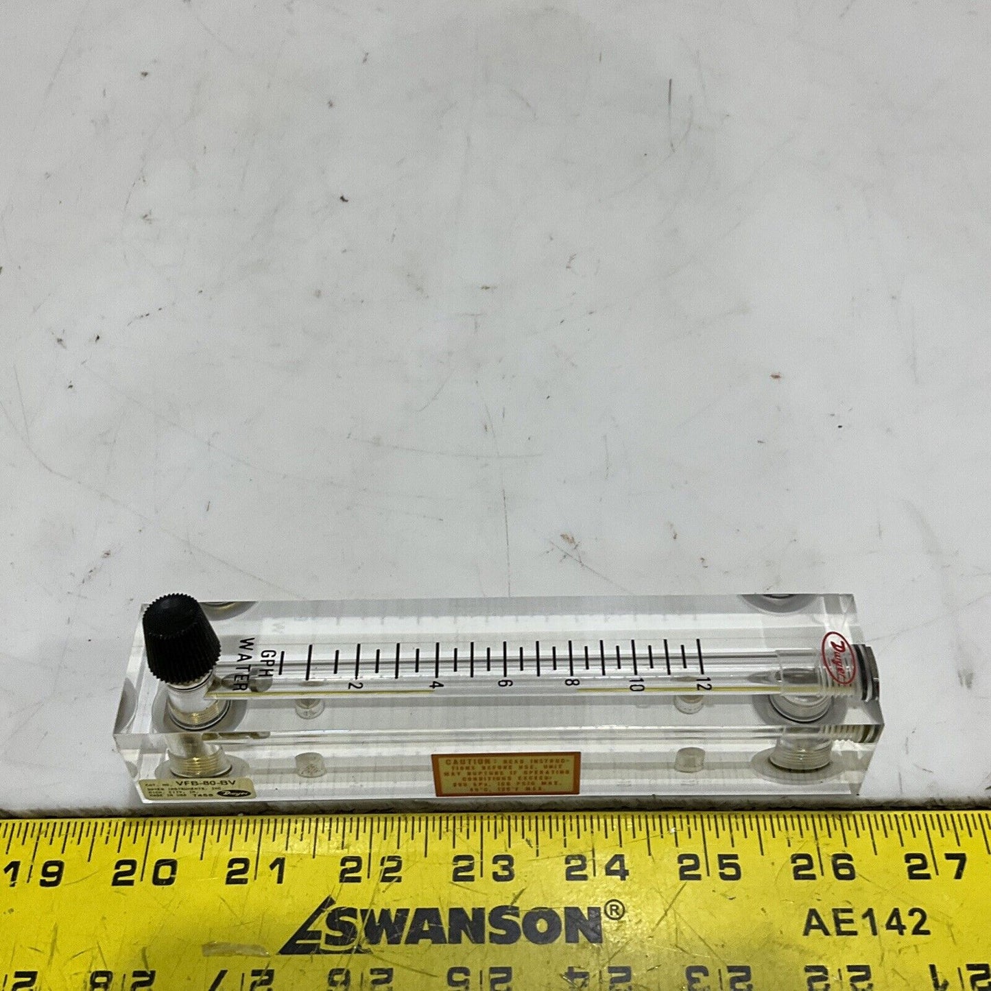 DWYER VFB-80-BV FLOWMETER VISI-FLOAT SERIES VFB 373
