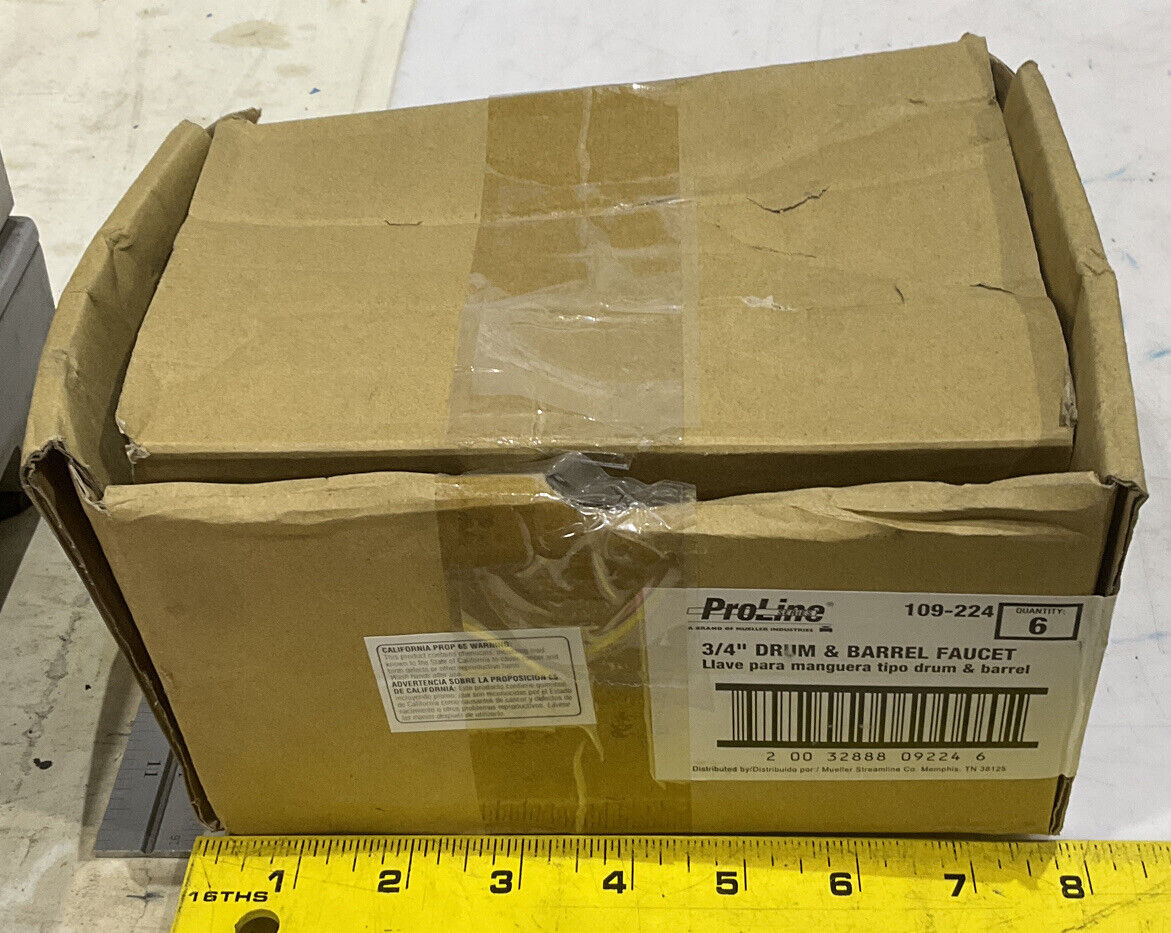 PROLINE 109-224 3/4” DRUM AND BARREL FAUCET LOT OF 6 373