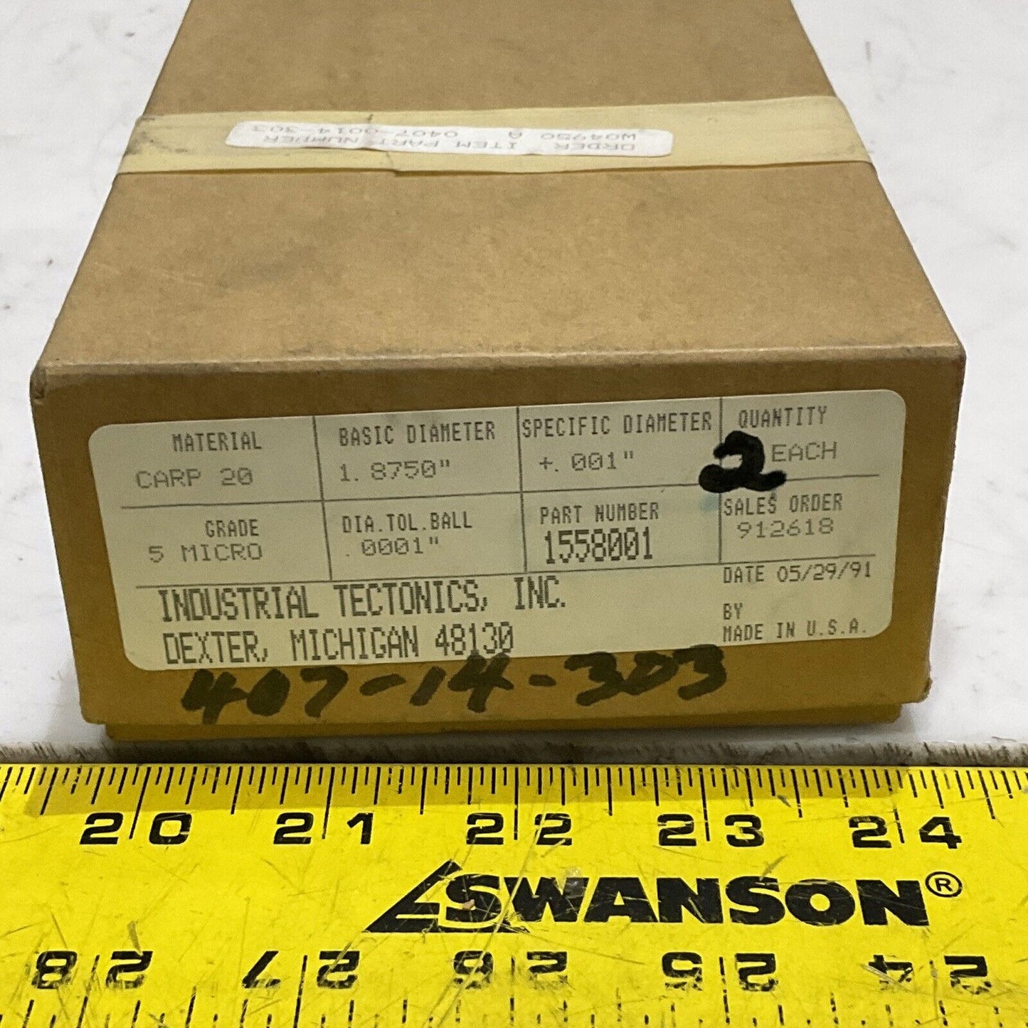 MILTON ROY 1558001 PUMP BALL CHECK 0407-0014-304 407-14-303 LOT OF 2 373