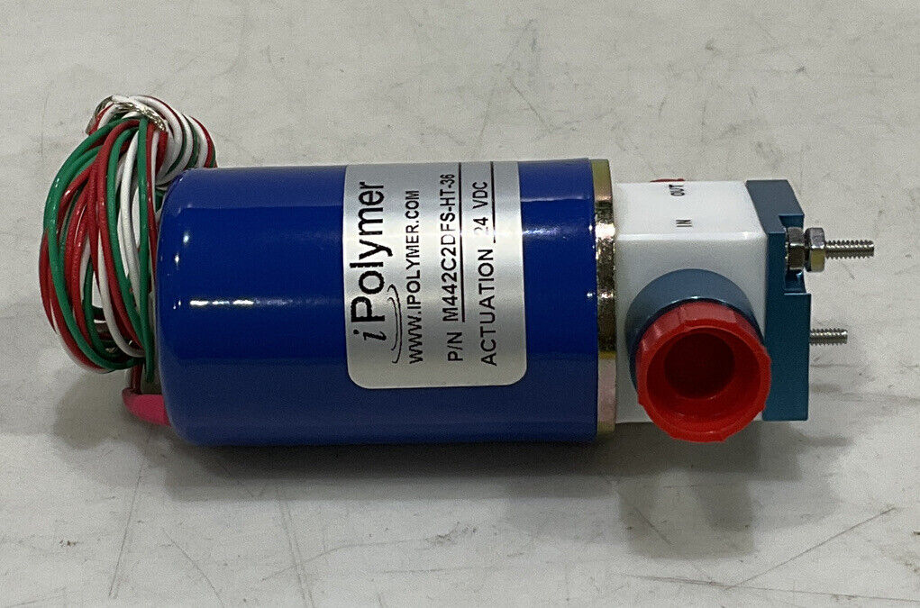 IPOLYMER M442C2DFS-HT-36 24 VDC NC 60 PSI 2 WAY SOLENOID VALVE 373