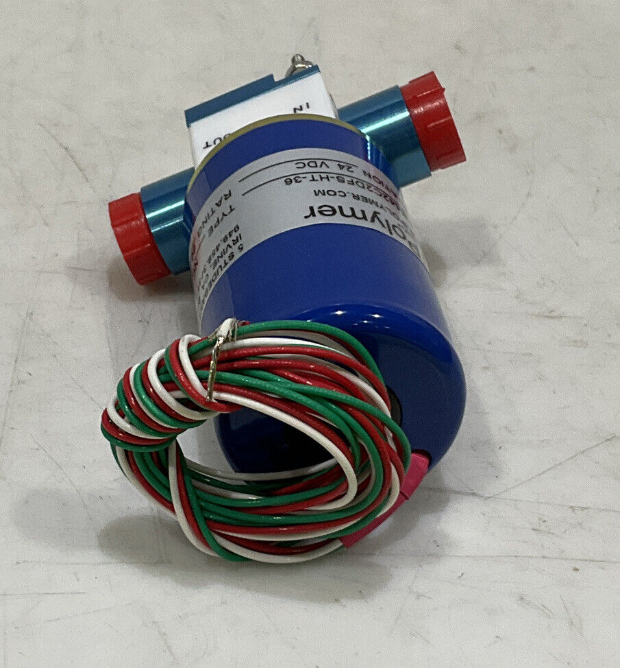 IPOLYMER M442C2DFS-HT-36 24 VDC NC 60 PSI 2 WAY SOLENOID VALVE 373