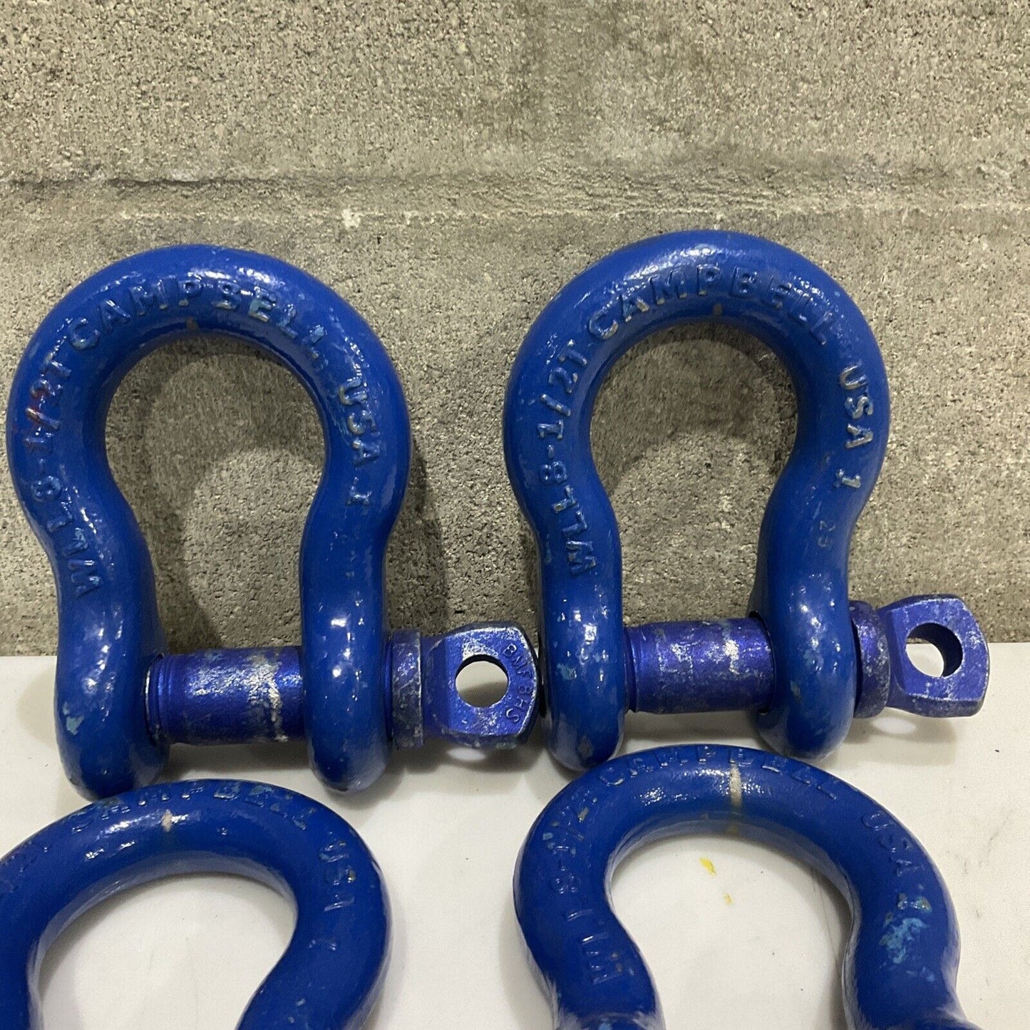 CAMPBELL 8-1/2T ANCHOR SHACKLE WITH SCREW PIN USA 1 LOT OF 5 373