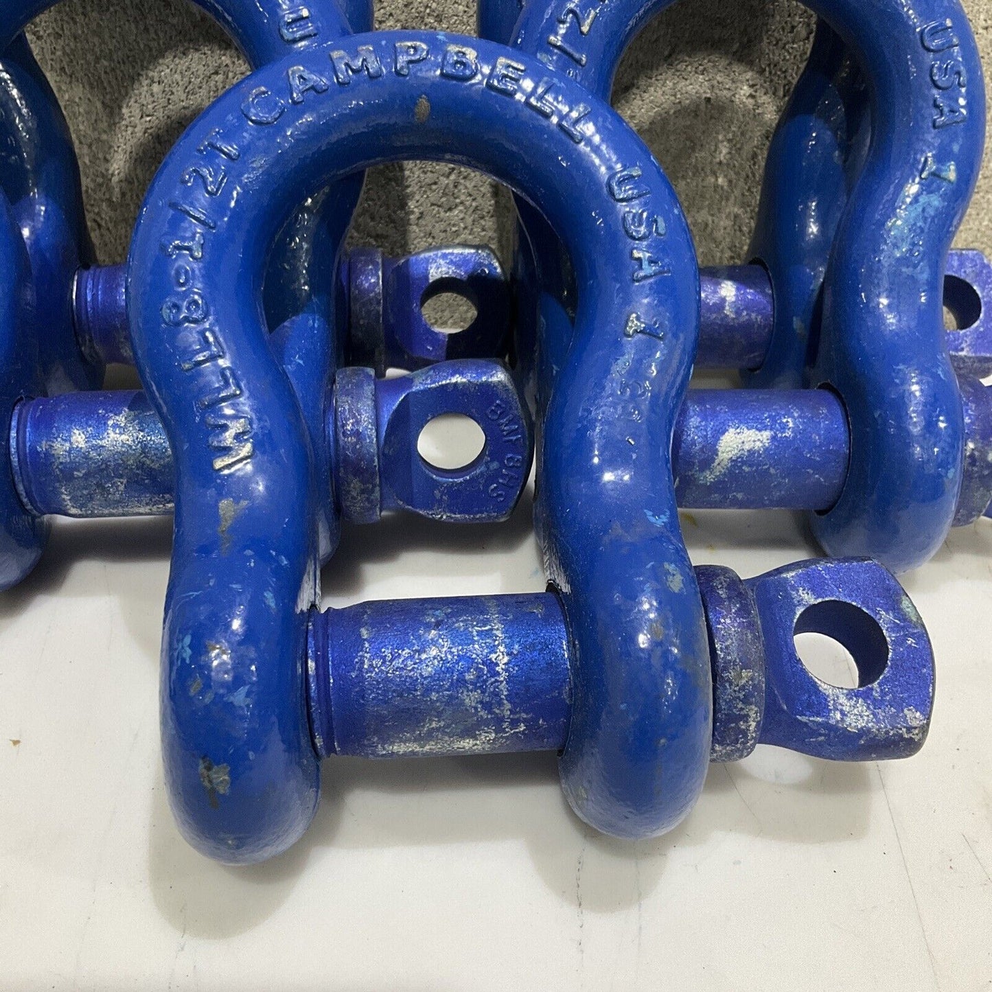 CAMPBELL 8-1/2T ANCHOR SHACKLE WITH SCREW PIN USA 1 LOT OF 5 373