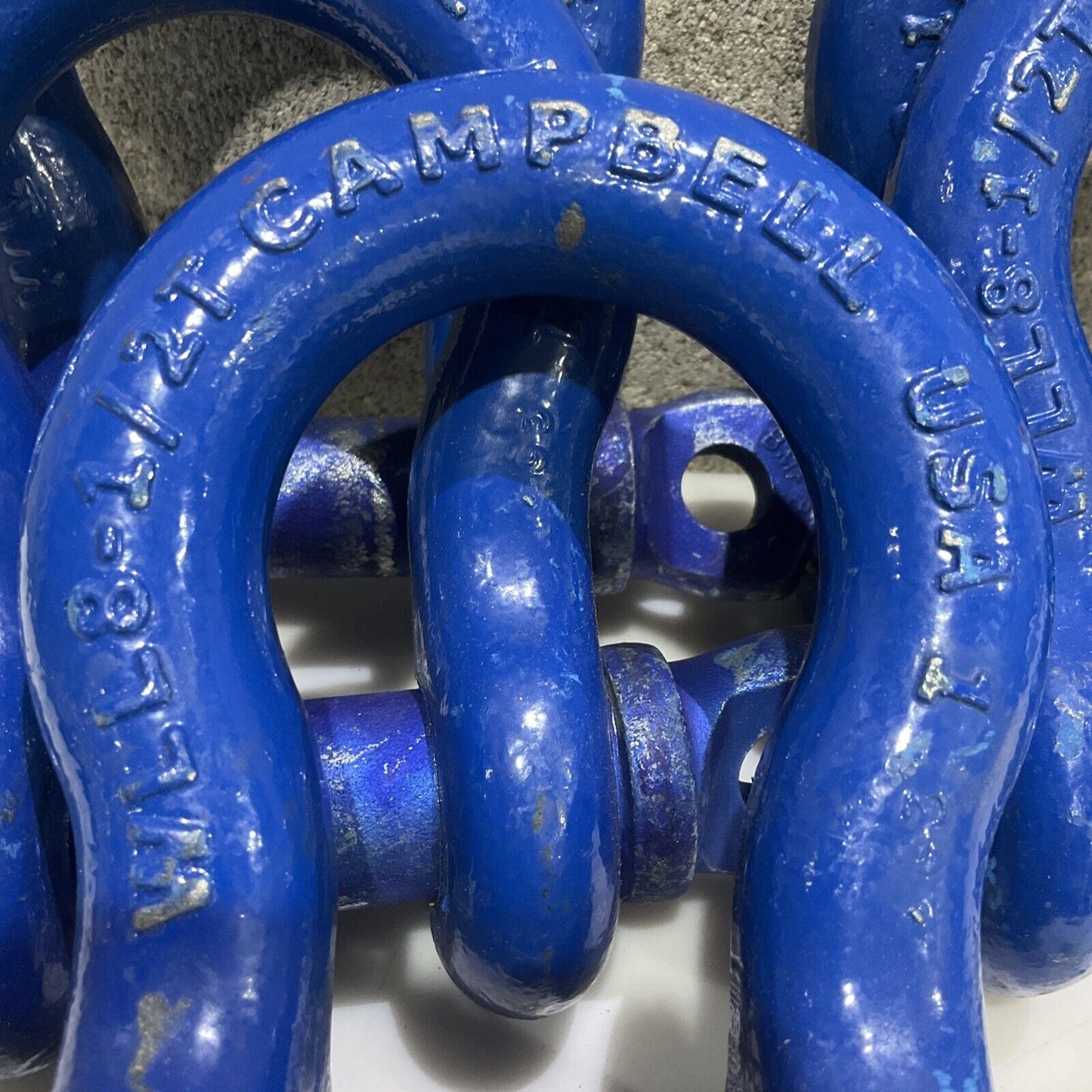 CAMPBELL 8-1/2T ANCHOR SHACKLE WITH SCREW PIN USA 1 LOT OF 5 373
