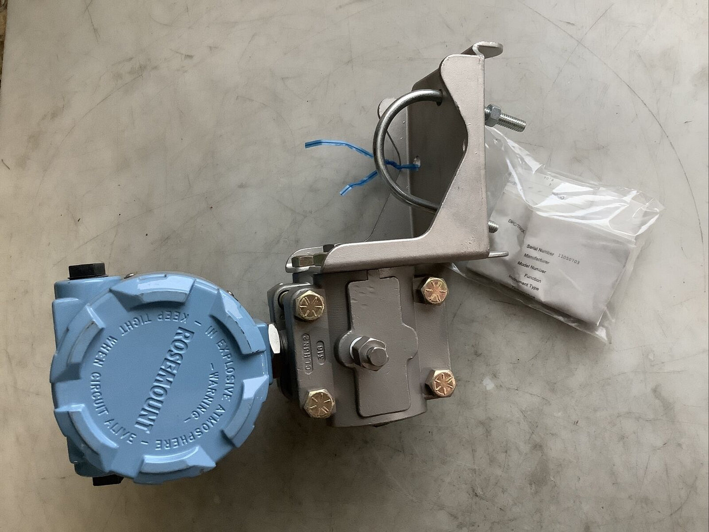 ROSEMOUNT 1151HP4E22M1B1D1 PRESSURE TRANSMITTER 0-30H2O 4-20MA 45VDC 4500PSI 373