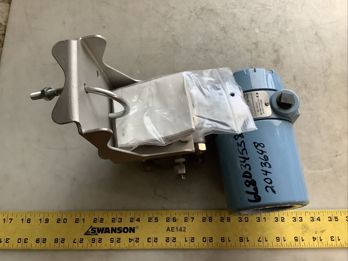 ROSEMOUNT 1151HP4E22M1B1D1 PRESSURE TRANSMITTER 0-30H2O 4-20MA 45VDC 4500PSI 373
