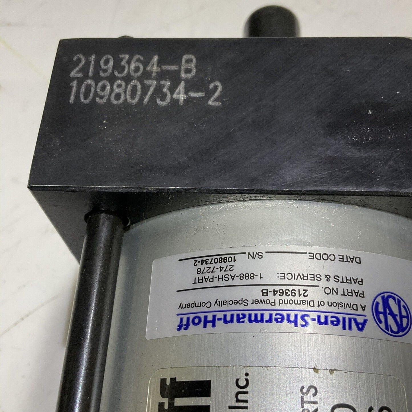 ALLEN-SHERMAN-HOFF 219364-B DOUBLE ACTING PNEUMATIC CYLINDER 1/2” 4” 6” 373
