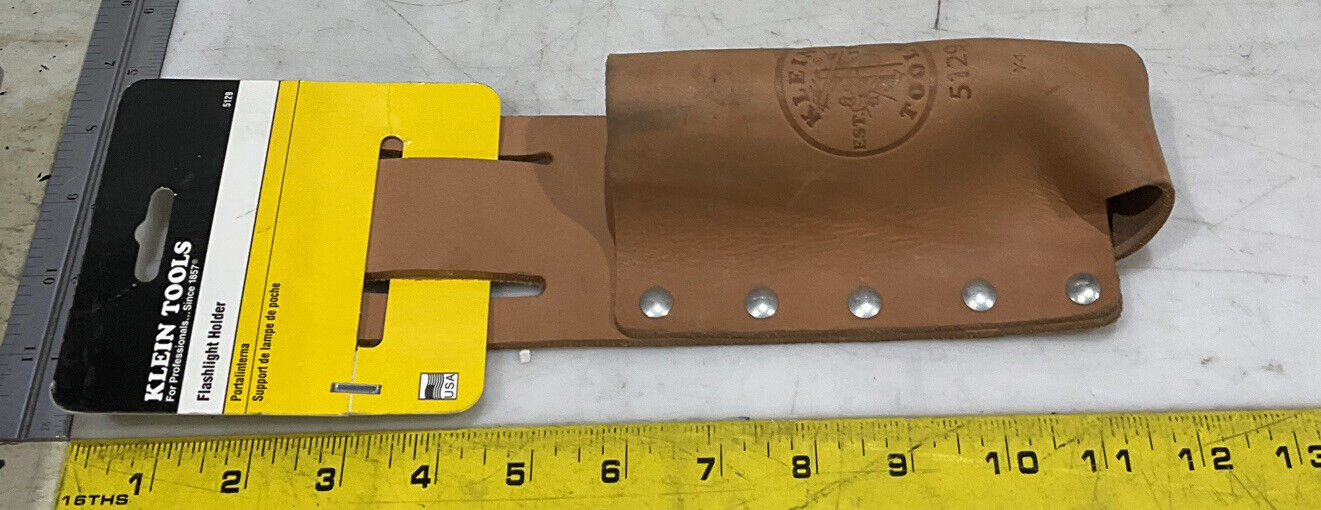 KLEIN TOOLS 5129 LEATHER FLASHLIGHT HOLDER LOT OF 2 373