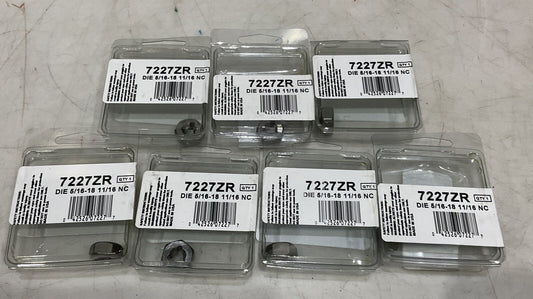 IRWIN HANSON 7227 ZR DIE 5/16-18 11/16 NC BOLT NUT LOT OF 7 373