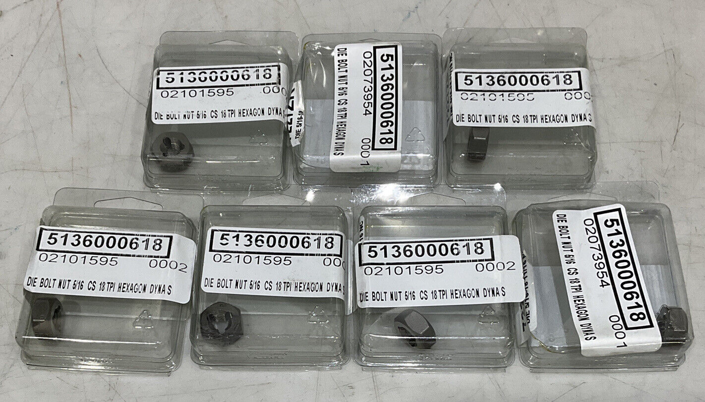 IRWIN HANSON 7227 ZR DIE 5/16-18 11/16 NC BOLT NUT LOT OF 7 373