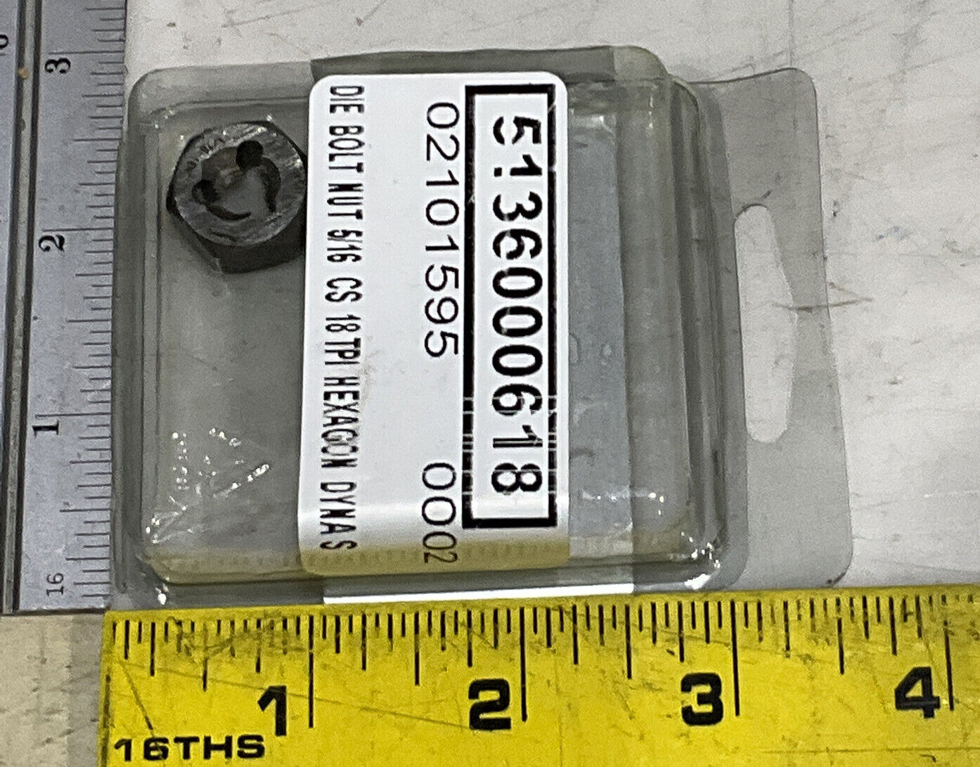 IRWIN HANSON 7227 ZR DIE 5/16-18 11/16 NC BOLT NUT LOT OF 7 373