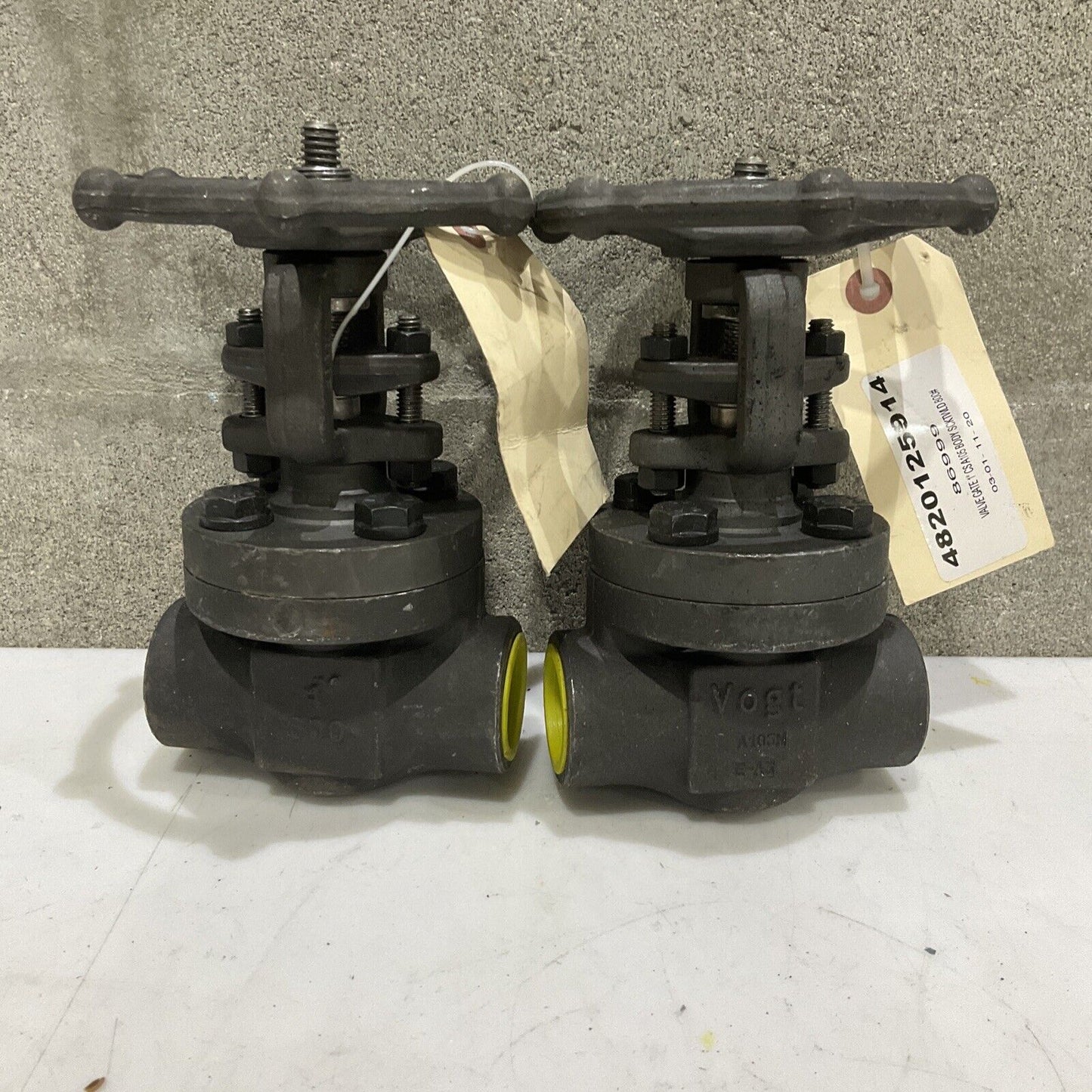 VOGT AAB5N0000Y SW1211 GATE VALVE 1975 PSI 100F 800 1” LOT OF 2 373