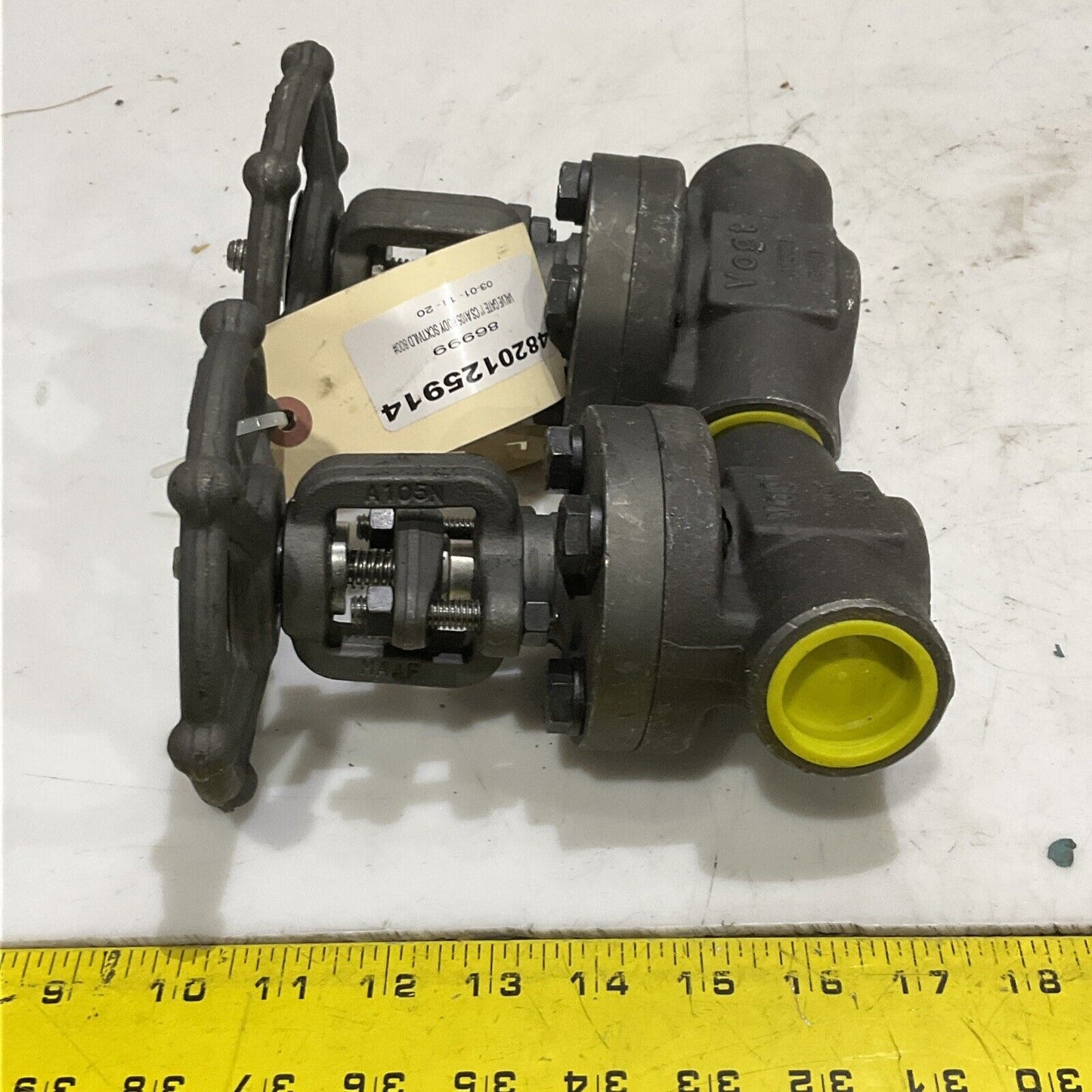 VOGT AAB5N0000Y SW1211 GATE VALVE 1975 PSI 100F 800 1” LOT OF 2 373