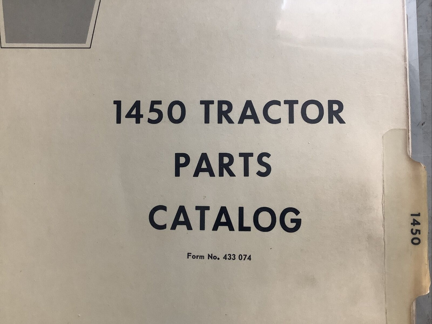 WHITE 1450 TRACTOR PARTS CATALOG B303
