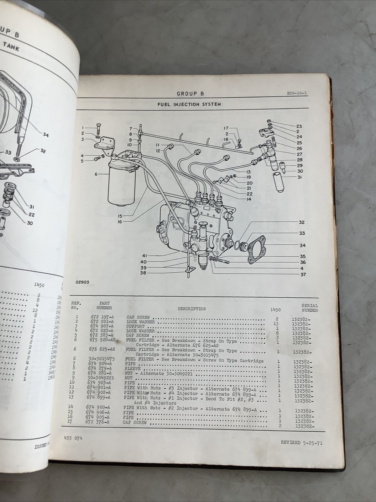 WHITE 1450 TRACTOR PARTS CATALOG B303