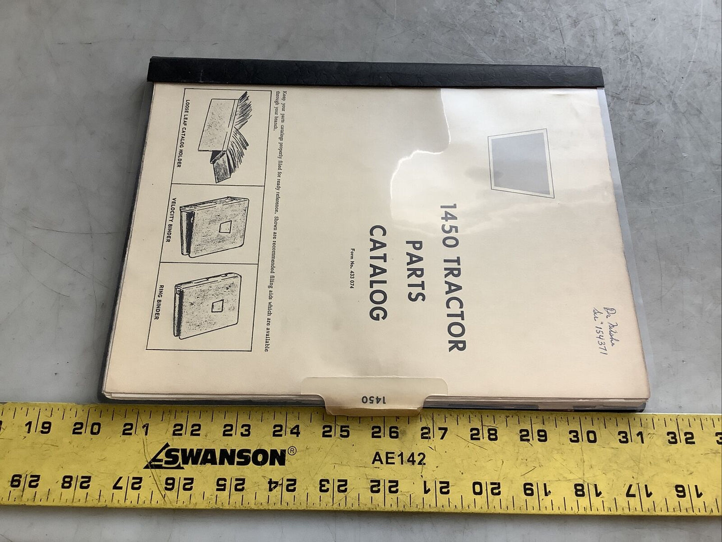 WHITE 1450 TRACTOR PARTS CATALOG B303
