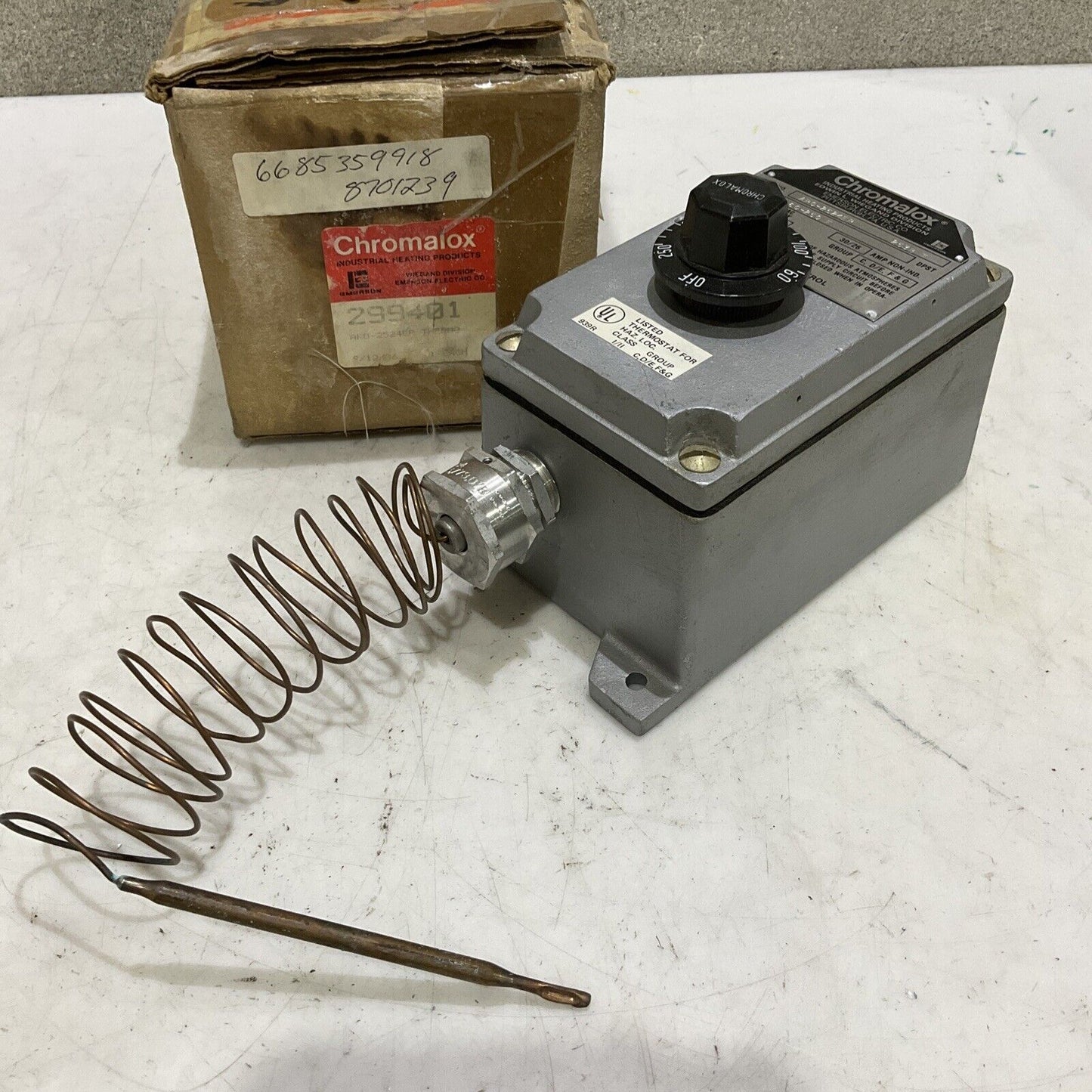 CHROMALOX 299401 AR0-2534EP 253B EXPLOSION RESISTANT THERMOSTAT 1240V 30A 373