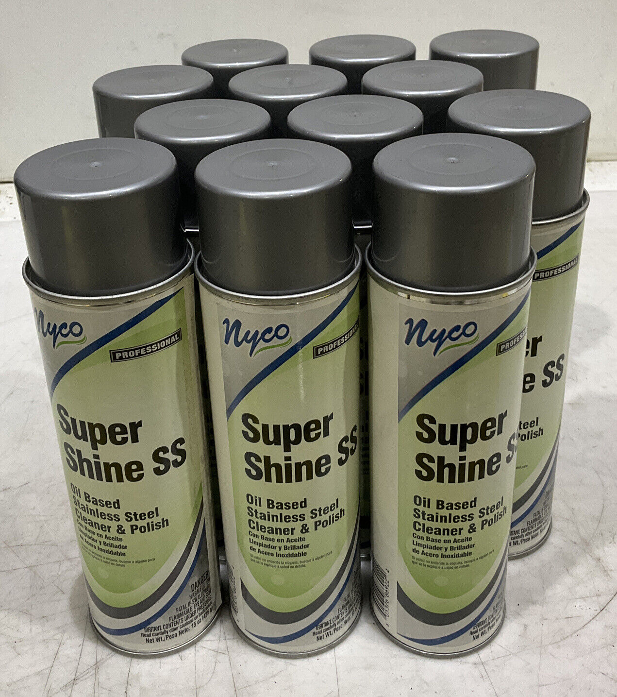 NYCO NL869-A12 SUPER SHINE SS CLEANER 881 - LOT OF 12