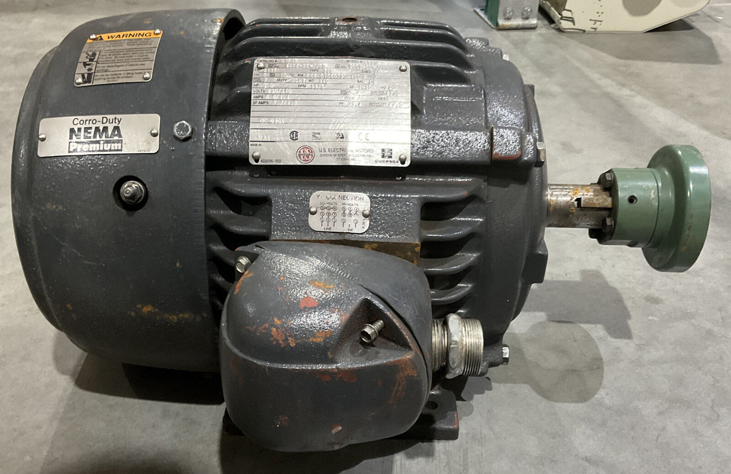 CORRO DUTY NEMA PREMIUM C3P3B S830 TCE GENERAL PURPOSE EFFICIENT MOTOR 373